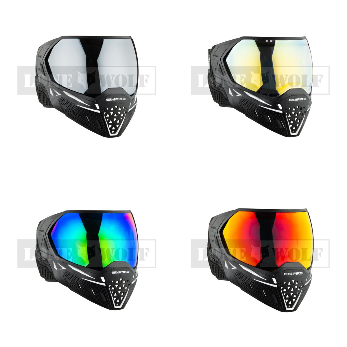 Empire EVS Paintball Mask/Goggle - SE Black/White (21730)